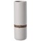 Decorative Modern Ceramic Cylinder Shape Table Vase Flower Holder with Rope